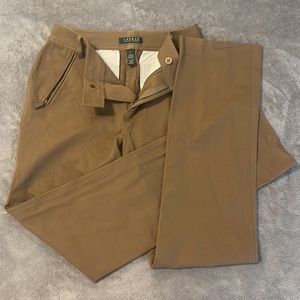 Lauren Ralph Lauren, Size 2, Straight Leg Pant, Camel/Brown Color